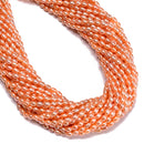 Natural Pink Fresh Water Pearl Rice Shape Beads Size 3-3.5x4-4.5mm 14.5'' Strand