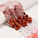 05 Gradient Multi-color Gemstone Smooth Heart Shape Beads Size 12mm 15.5'' Strd