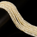 Natural Mother of Pearl MOP Shell Faceted Cube Beads 2.5mm 3mm 15.5'' Strand