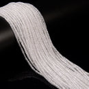 Natural Clear Quartz Faceted Rubik's Cube Beads Size 2mm 15.5'' Strand