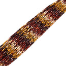 Natural Gradient Mookaite Faceted Cube Beads Size 4mm 15.5" Strand