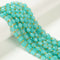 Natural Blue Green Amazonite Faceted Rice Shape Beads Size 6x8mm 15.5'' Strand