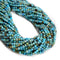 Natural Blue Opal Faceted Cube Beads Size 4mm 15.5'' Strand