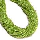 Grade AA Natural Peridot Faceted Cube Beads Size 3mm 15.5'' Strand