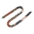 13 Multi-color Gemstone Smooth Cube Shape Beads Size 4mm 15" Strand