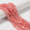 Cherry Quartz Heart Shape Beads Size 12mm 15.5'' Strand