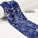 Mixed Gemstone Faceted Heart Shape Beads Size 8mm 15'' Strand