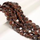 Natural Multi-color Labradorite Faceted Hexagon Shape Beads 12mm 15.5'' Strand