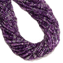 Natural Purple Fluorite Faceted Cube Beads Size 3mm 15.5" Strand