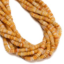 Natural Yellow Aventurine Smooth Rondelle Beads Size 2x6mm 15.5'' Strand