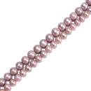 Graduated Purple Fresh Water Pearl Smooth Round Beads 8.5-11mm 11-14mm 15.5" Str