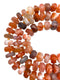 Red Botswana Agate Faceted Wheel Rondelle Beads Size 8x12-8x15mm 15.5'' Strand