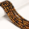 Natural Yellow Tiger Eye Smooth Rondelle Beads 2x4mm 4x6mm 5x8mm 15.5" Strand