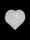 Natural Selenite Crystal Palm Stone Heart Shape Flower of Life Size 2.5" Inches