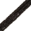 Black Magnesite Turquoise Slice Discs Beads 10-11mm 13-14mm 17-18mm 15'' Strand