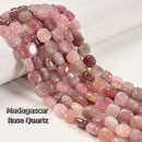 Mixed Gemstone Flat Square Shape Beads Size 9-10mm 15.5" Strand