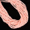 Light Pink Bamboo Coral Smooth Oval Rice Shape Beads Size 3x6mm 15.5" Strand