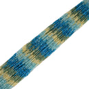 Natural Gradient Apatite Faceted Cube Beads Size 2mm 15.5" Strand