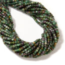 Natural African Ruby Zoisite Faceted Rubik's Cube Beads Size 3mm 15.5'' Strand