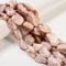 Natural Purple Ocean Sea Shell Irregular Nugget Shape Beads 23x30mm 15.5" Strand
