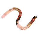 01 Gradient Multi-color Gemstone Smooth Cube Shape Beads Size 8-9mm 15.5" Strand