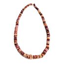 Graduated Purple Spiny Oyster Shell Rondelle Disc Beads Size 2-4x5-13mm15.5" Std