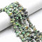 Green African Turquoise Irregular Nugget Chips Beads 7-8mm 15.5" Strand