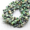 Green African Turquoise Irregular Nugget Chips Beads 7-8mm 15.5" Strand