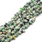 Green African Turquoise Irregular Nugget Chips Beads 7-8mm 15.5" Strand