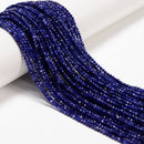 Natural Sodalite Faceted Round Beads Size 2mm 15.5'' Strand