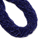 Natural Sodalite Faceted Round Beads Size 2mm 15.5'' Strand