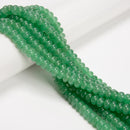 Green Aventurine Smooth Rondelle Beads 5x8mm 15.5" Strand