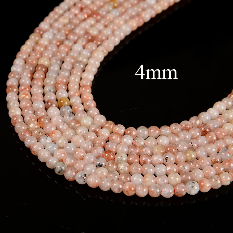 Sunstone Lepidocrocite Smooth Round Beads 4mm 5mm 6mm 8mm 10mm 12mm 15.5" Strand