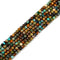 Natural Genuine Turquoise Faceted Cube Beads Size 4mm 15.5'' Strand