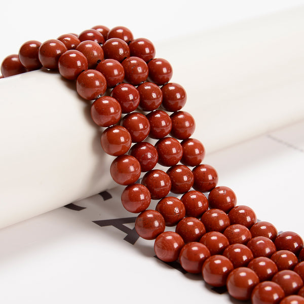Natural Web Jasper 4mm Smooth Round Gemstone Beads Strand - 11349 Natural Web Jasper 4mm Smooth Round Gemstone Beads Strand - 11349