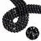 Black Striped Agate Smooth Round Beads 4mm 6mm 8mm 10mm 12mm Approx 15.5" Strand