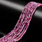 Natural Ruby Faceted Round Beads Size 3mm 15.5'' Strand