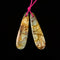 Cherry Red Creek Jasper Pendant Earrings Teardrop Shape Size 12x46mm Sold Per Pair