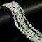 Natural Green Jade Pebble Nugget Beads Approx 6-8mm 15.5" Strand