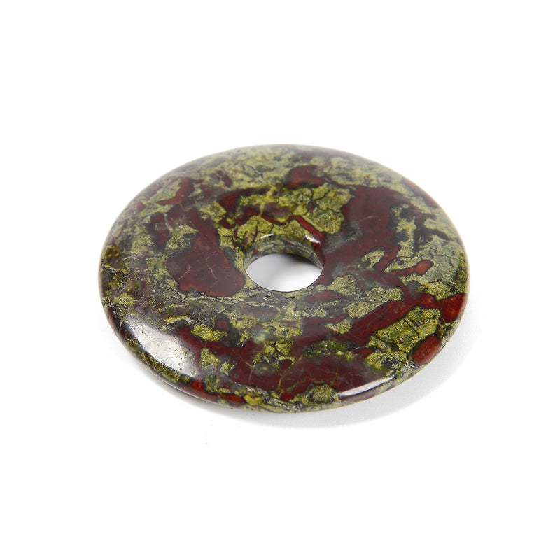 Natural Dragon Blood Jasper Donut Circle Pendant Size 40mm 50mm Sold Per Piece