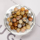 Yellow Crazy Lace Agate Smooth Round Beads 4mm 6mm 8mm 10mm 12mm Approx 15.5" Strand