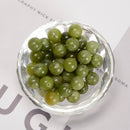 Natural Chinese Green Jade Smooth Round Beads 4mm 6mm 8mm 10mm 15.5'' Strand