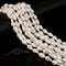 White Fresh Water Pearl Baroque Fireball Beads Size 10x17mm 15.5'' Strand