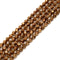Copper Plated Hematite Star Cut Nugget Beads 4mm 15.5" Strand