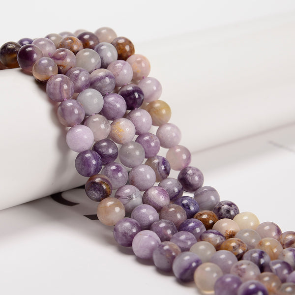Natural Su Fluorite Smooth Round Beads Size 6mm 8mm 15.5