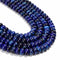 Dark Blue Sea Sediment Jasper Smooth Rondelle Beads 4x6mm 5x8mm 6x10mm 15.5" Strand