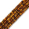 Natural Yellow Tiger's Eye Smooth Rondelle Beads Approx 5x8mm 15.5" Strand