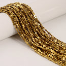 Gray/ Gold/ Silver/ Copper Color Hematite Cross Shape Beads Size 4mm 15.5'' Strd