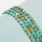 Natural Turquoise Triangle Shape Beads Size 10mm 15.5'' Strand