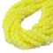 Neon Lemon color Dyed Jade Smooth Round Beads Size 6mm 8mm 10mm 12mm 15.5'' Strd